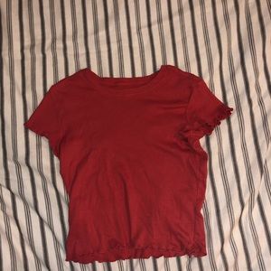 red brandy melville short sleeve